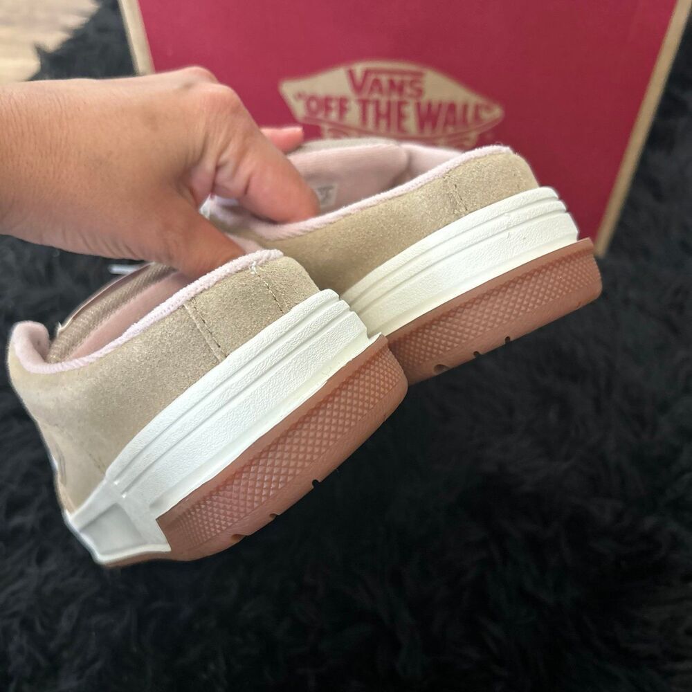 VANS upland suede mules clogs slip on shoes sneakers women’s 8.5 new - Picture 3 of 6